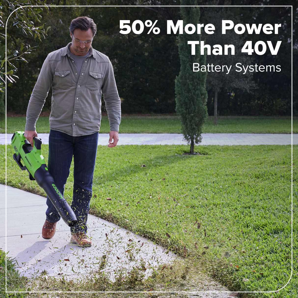 60V 630 CFM - 170 MPH Leaf Blower, 2.5Ah Battery and 3 Amp Charger Included