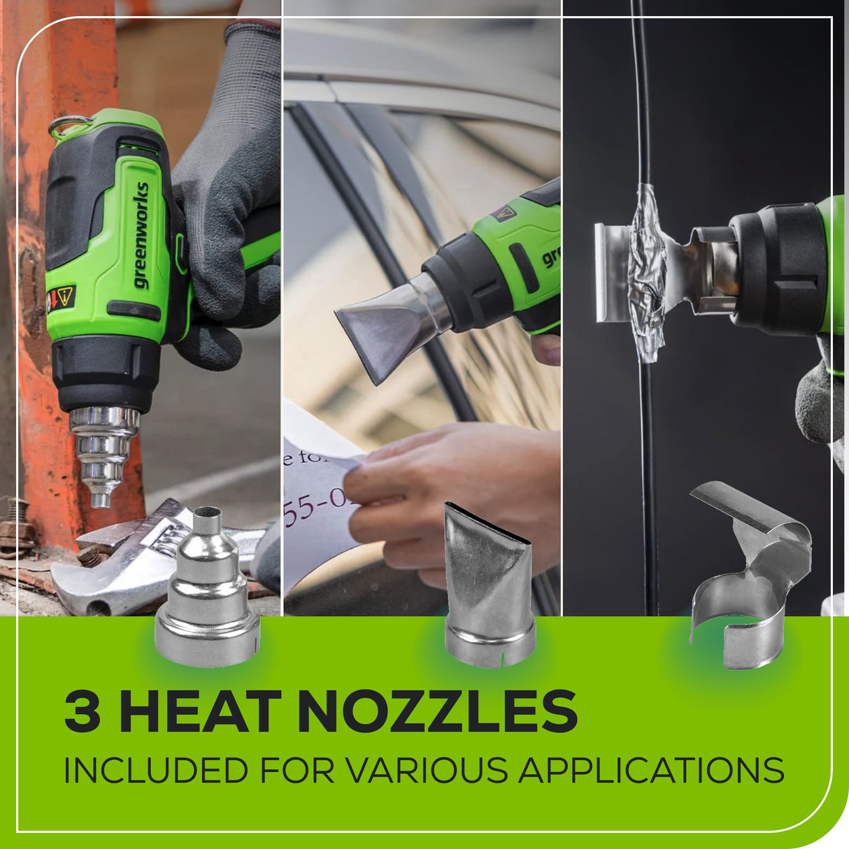 24V Cordless Heat Gun with 2.0Ah Battery & Charger Included