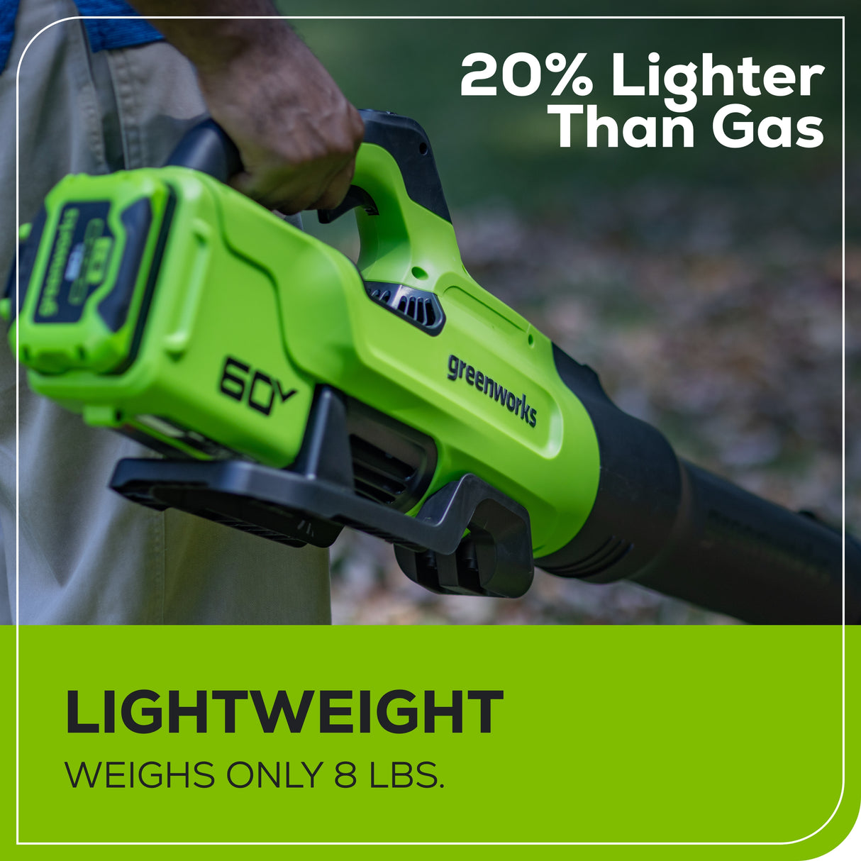 60V 630 CFM - 170 MPH Leaf Blower, 2.5Ah Battery and 3 Amp Charger Included