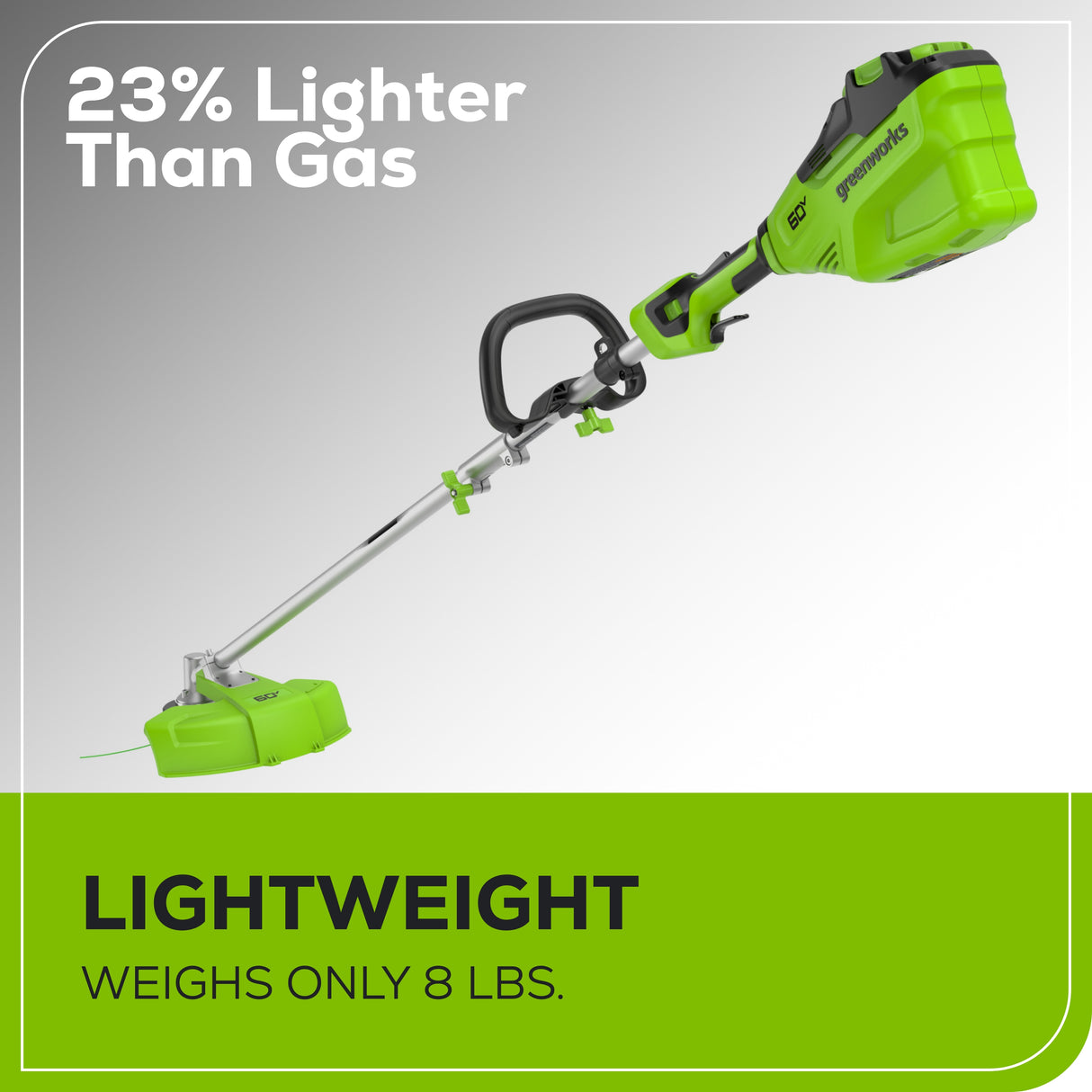 60V 16" Top Mount String Trimmer, (1) 4.0 Ah Battery & 3 Amp Charger Included