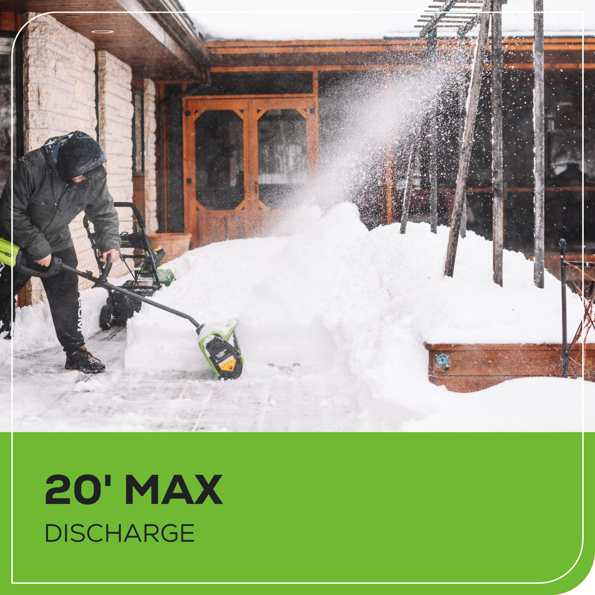 Pelle à neige 60 V, 12 pouces, batterie 2,5 Ah et chargeur inclus