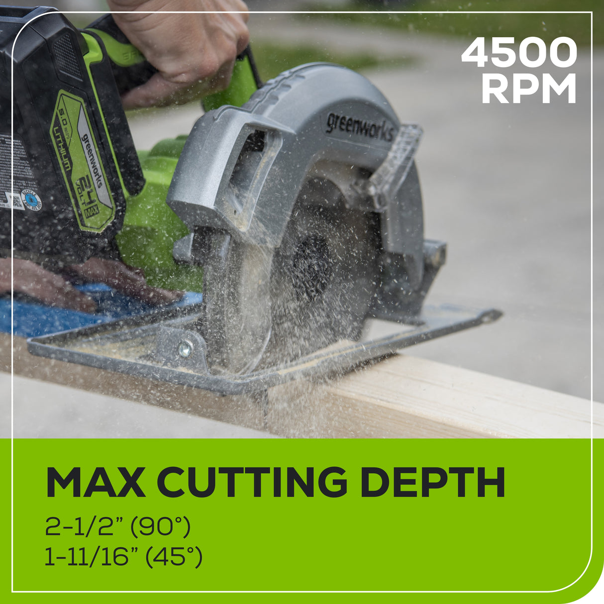 24V 7.25" Brushless Circular Saw (Tool Only) - CR24L00