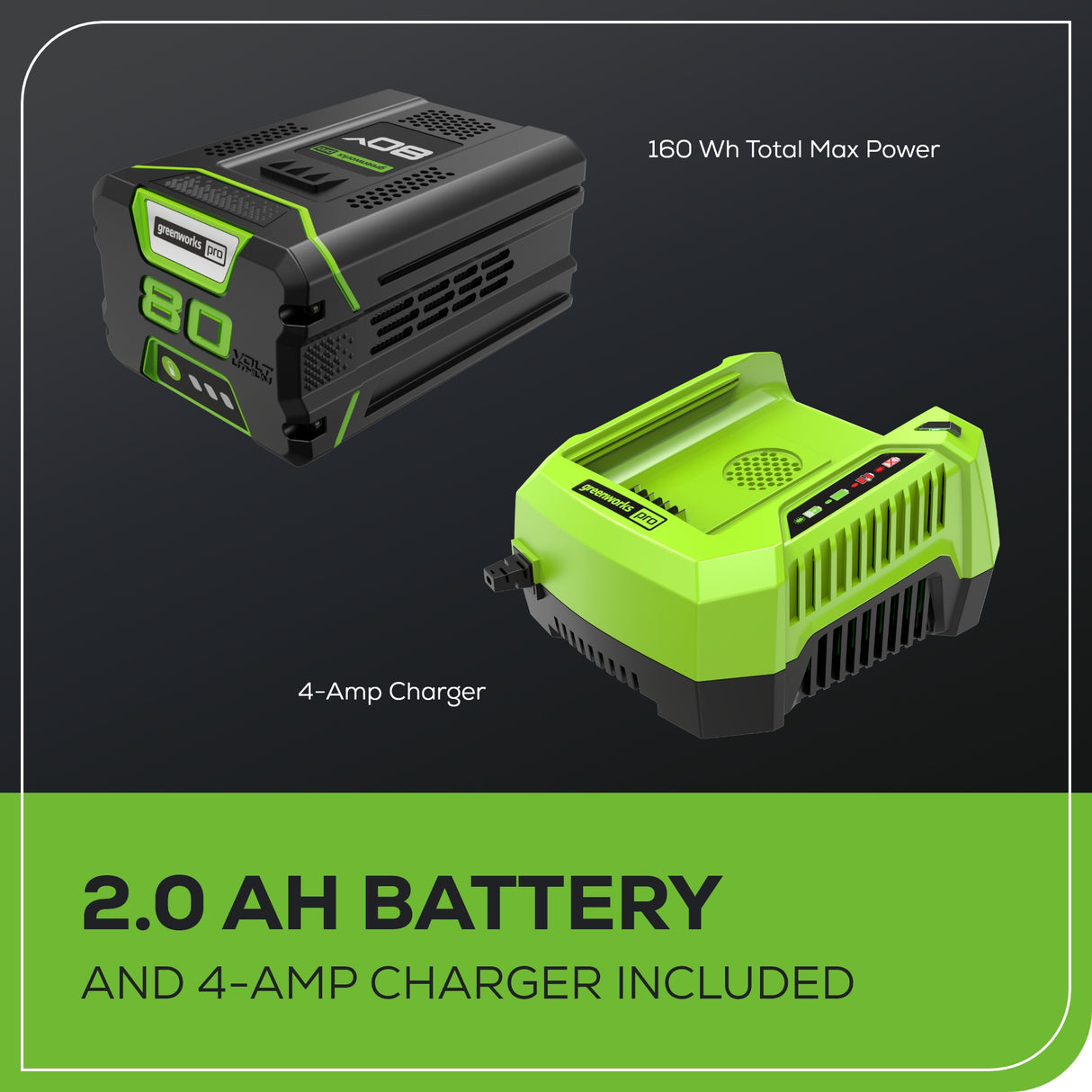 Coupe-herbe sans balais 80 V, 16 pouces, batterie 2,0 Ah et chargeur inclus - ST80L210