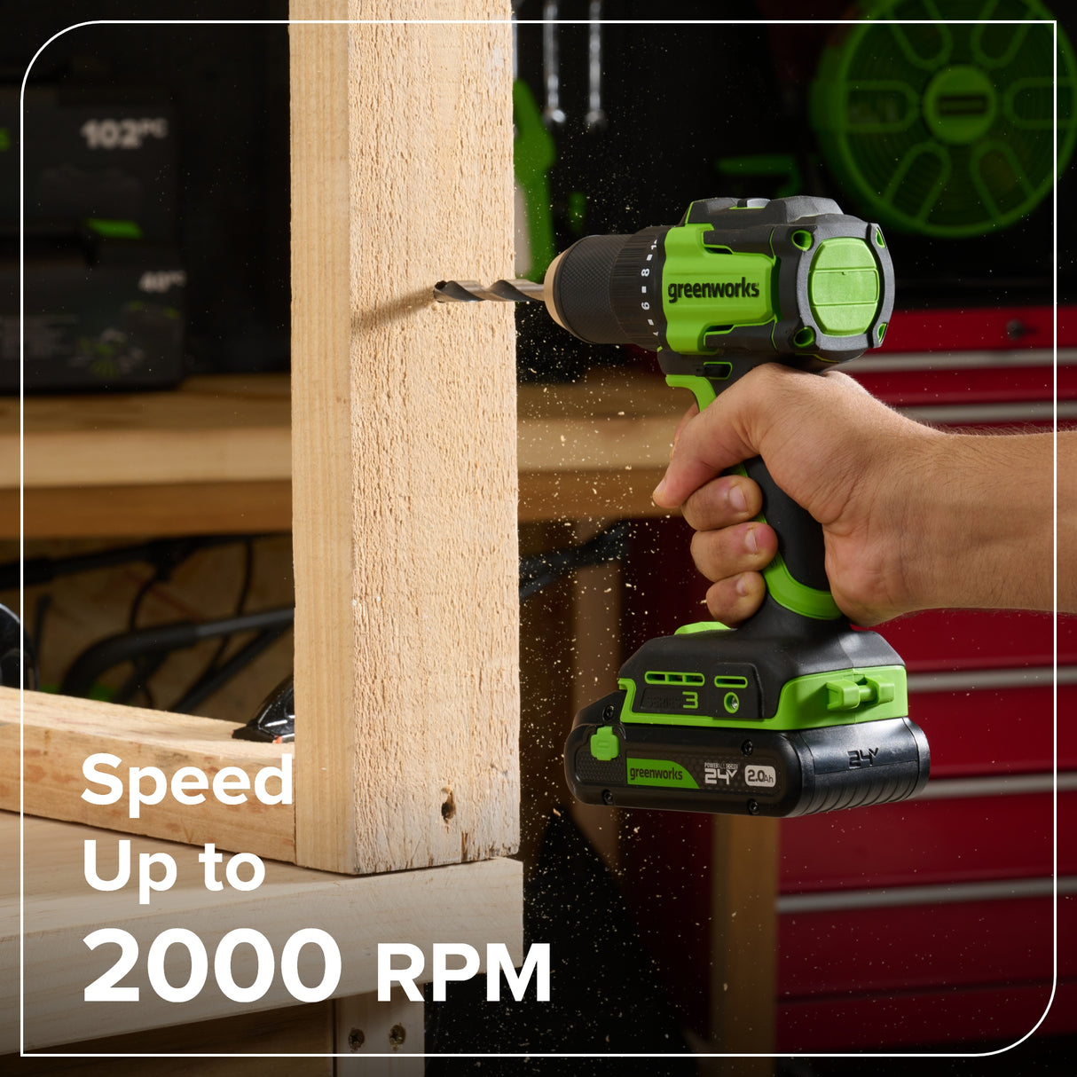 24V Cordless Battery 400 in-lbs Drill / Driver and 1950 in-lbs Impact Driver – (2) 2.0Ah USB-C Batteries & 65W USB-C Fast Charger Included