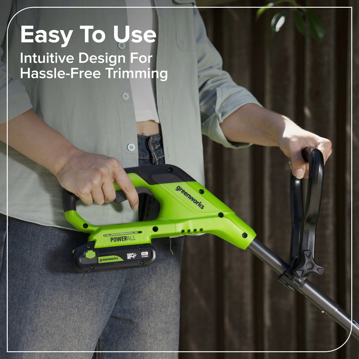 24V 12" Brushless String Trimmer & 270 CFM Blower, 2.0Ah Battery with 30W Type-C Charger and 3-FT Cables Included
