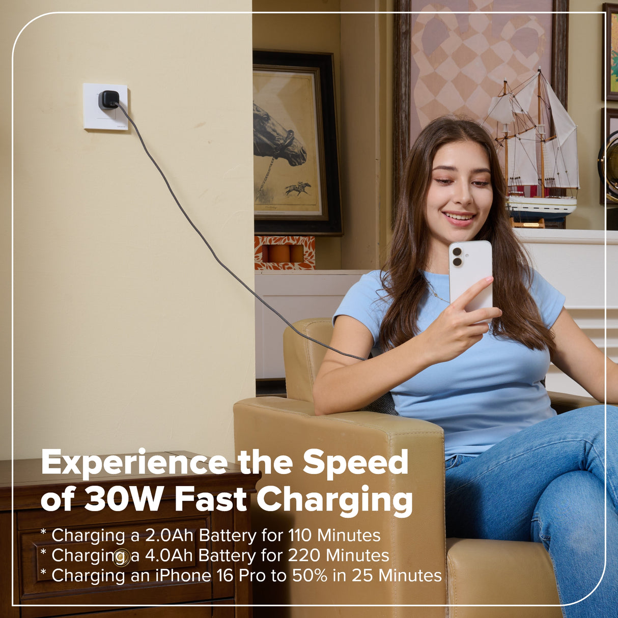 24V 1/4" 1950 in/lbs Brushless Impact Driver Kit – 2.0Ah USB-C Battery & 30W USB-C Fast Charger Included