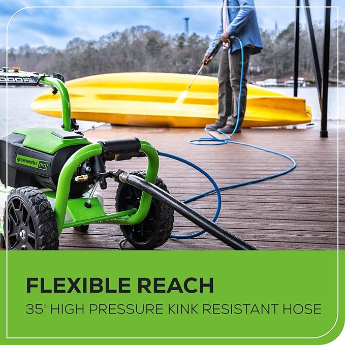 Boyau pour laveuse à pression en PVC Greenworks de 35 pieds