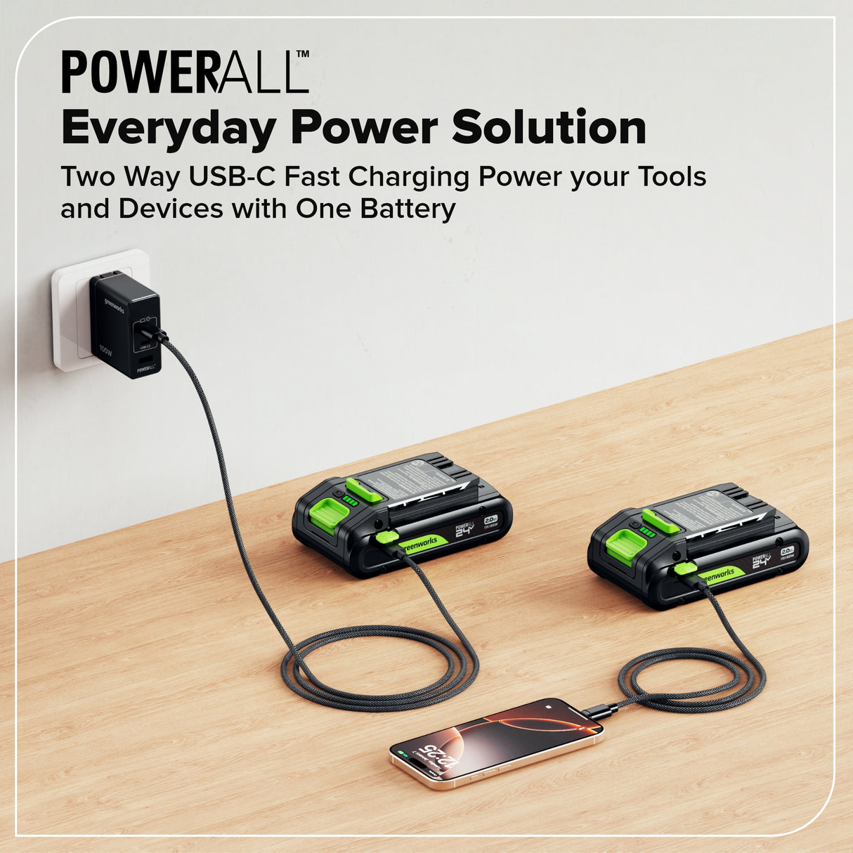 24V 2.0Ah High Power Battery with Type-C USB