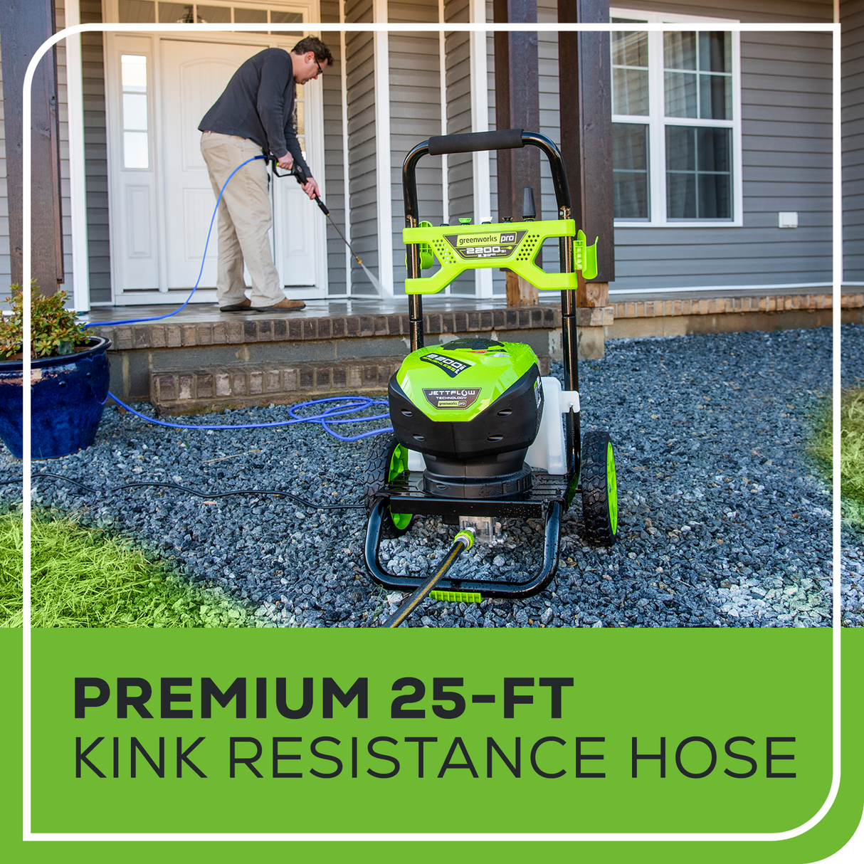 2200 PSI 1.2GPM 14Amp Brushless Pressure Washer - GPW2200