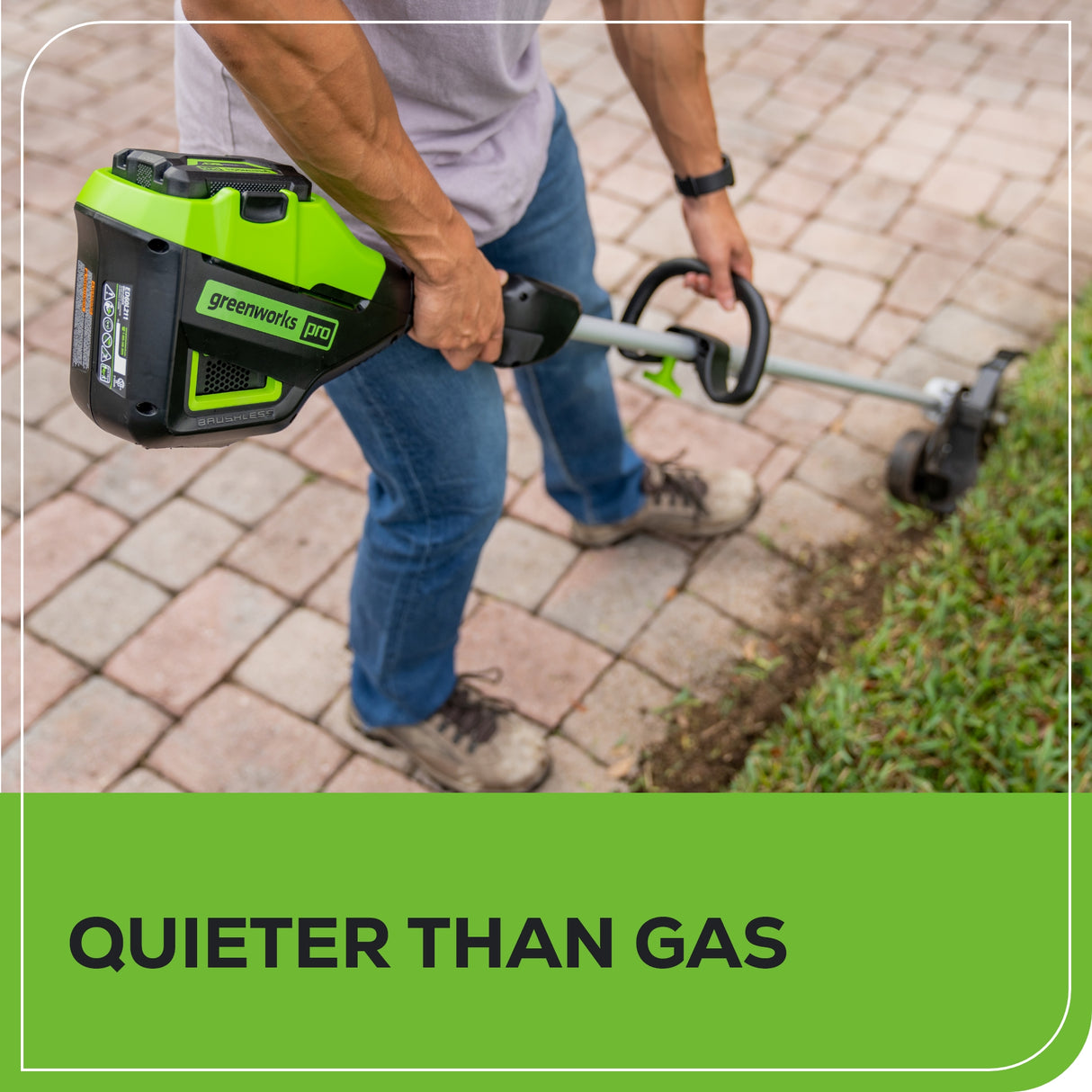 60V 8" Brushless Cordless Edger, 2.0Ah Battery and Charger Included