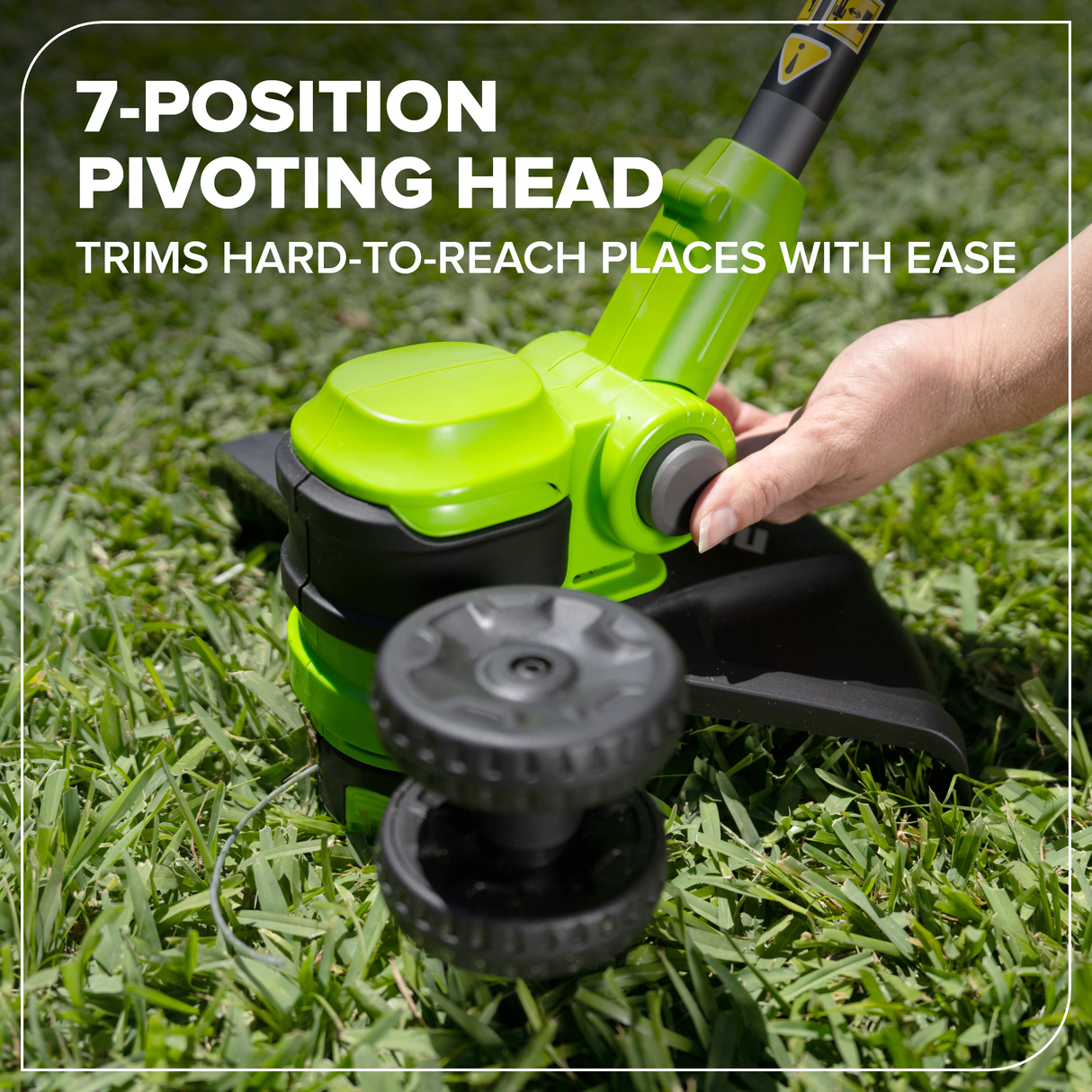 24V 13" Brushless String Trimmer, 4.0Ah 21700 Battery and 65W Type-C Charger with 3-FT Cable Included