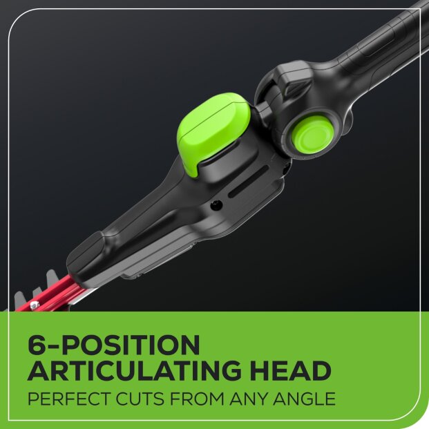 Taille-haie à perche 80 V, 20 po, batterie 2,0 Ah et chargeur inclus