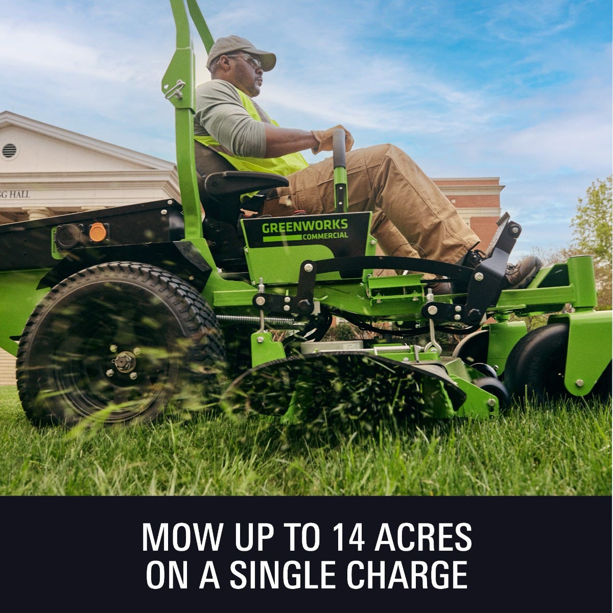 82V 60" 16kWh Commercial Ride-On Zero-Turn Mower