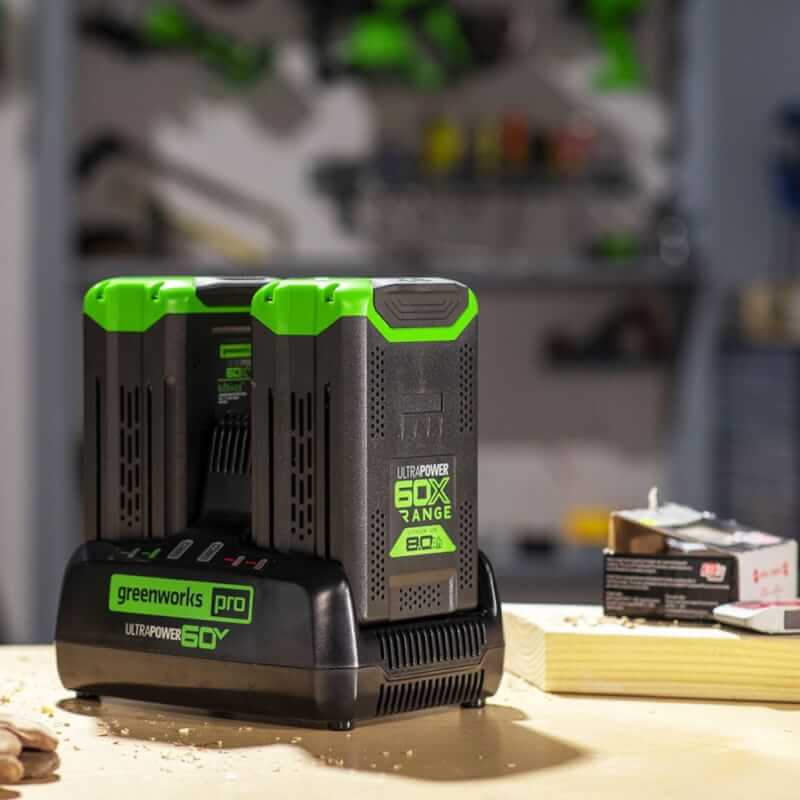 Chargeur de batterie UltraPower à double port 60 V, 10 A