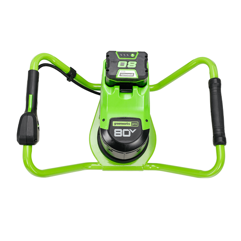 Tête motrice de tarière de 80 V avec embout de tarière, rallonge de 18 pouces, batterie de 4,0 Ah et chargeur inclus