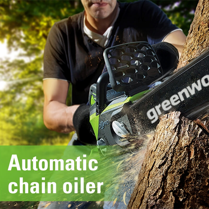 Scie à chaîne 40 V, 14 pouces, batterie 4,0 Ah et chargeur