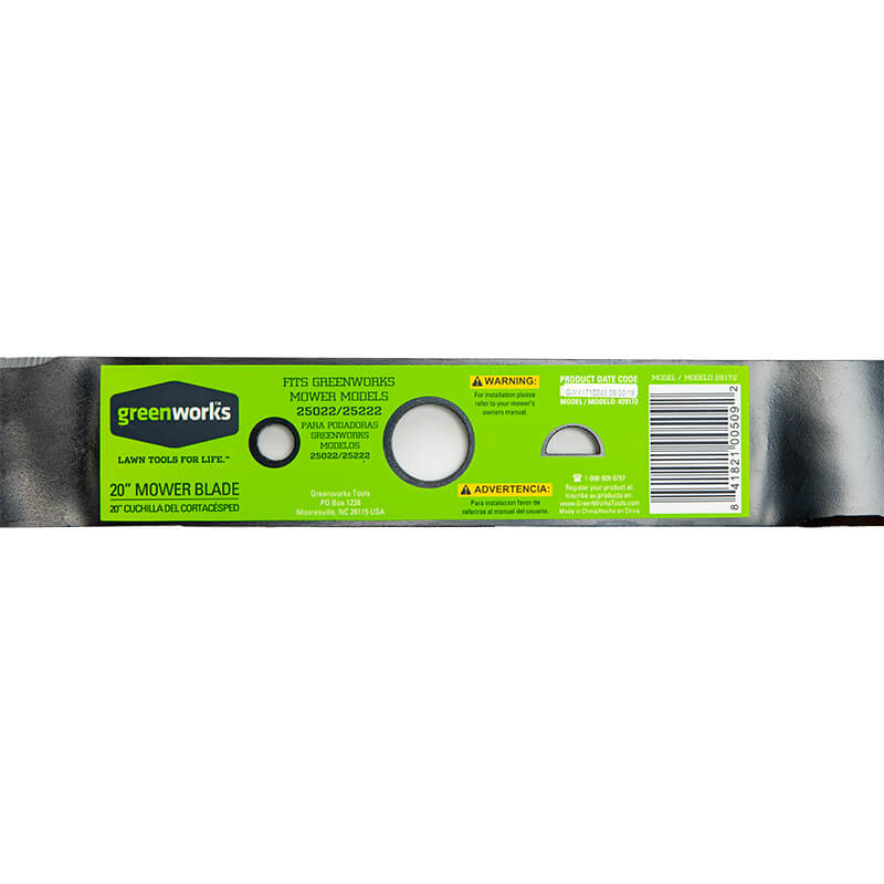 20" Replacement Lawn Mower Blade