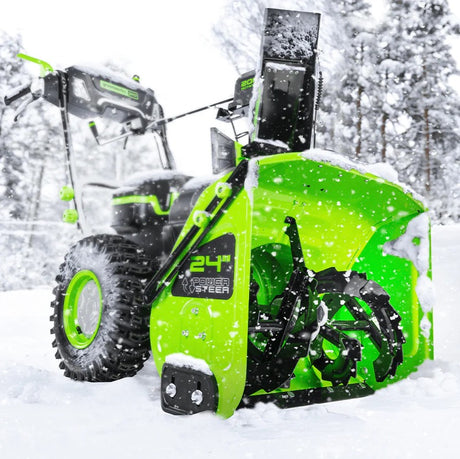 The Greenworks Pro 80V Dual Stage Snow Thrower