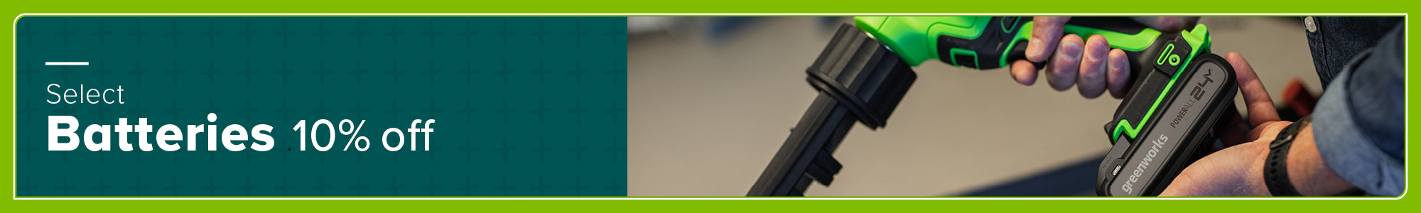 Select Batteries 10% off