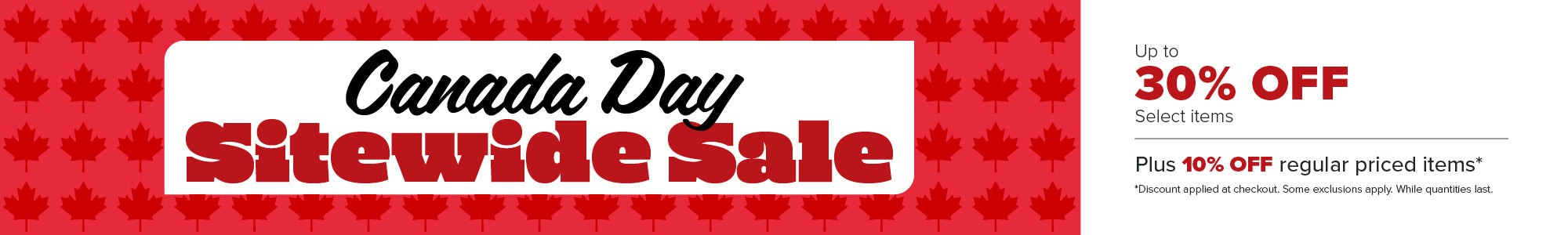 Canada Day Sale