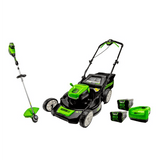 Ensemble 80 V de tondeuse sans balais 21 pouces et coupe-herbe 16 pouces, (2) batteries de 2,0 Ah et chargeur inclus