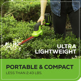 24V Shear Shrubber, 1.5Ah USB Battery and Charger Included