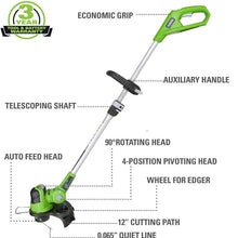 Load image into Gallery viewer, 24V 12&quot; String Trimmer (Tool Only)
