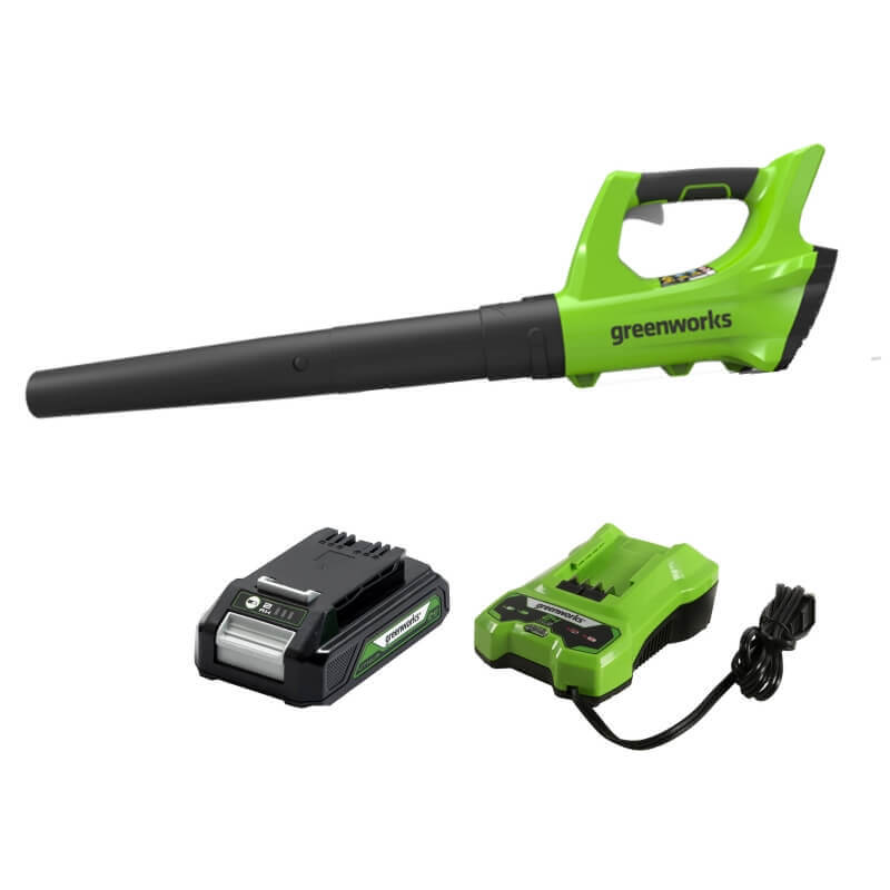 24V 100 MPH - 330 CFM Leaf Blower, 2.0Ah Battery and Charger Included