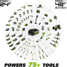 Load image into Gallery viewer, 24V 100 MPH - 330 CFM Leaf Blower, 2.0Ah Battery and Charger Included
