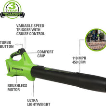 Load image into Gallery viewer, 24V Brushless Leaf Blower (Tool Only) - BL24L00
