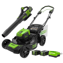 Load image into Gallery viewer, 80V 21&quot; Self-Propelled Mower and Axial Blower, 2.0 Ah &amp; 4.0Ah Battery and Charger Included
