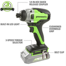 Load image into Gallery viewer, 24V Brushless Impact Driver, (2) 1.5Ah Batteries and Charger Included - ID24L1520
