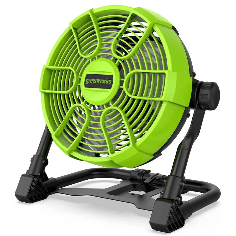 24V Fan with 2.0Ah USB Battery and AC Adapter/Charger