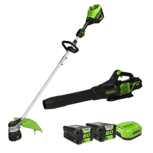 Charger l&#39;image dans la galerie, 80V 16&quot; Trimmer &amp; Blower with (2) 2.0Ah Batteries and Charger Included
