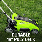 Greenworks 10 Amp 16-Inch Corded Lawn Mower