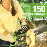 40V 14" Chainsaw & 40V 125 MPH - 450 CFM Axial Jet Blower, 4.0Ah Battery and Charger Included