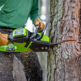 Greenworks 60V 18" 2.0kW Brushless Chainsaw, 4.0Ah Battery & Charger Included