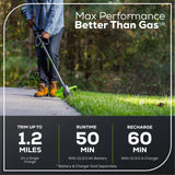 80V 17" Brushless String Trimmer (Tool Only) BONUS: Shoulder Strap and Extra Line