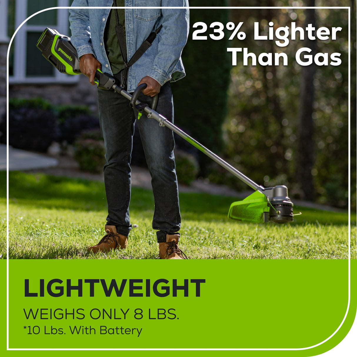 80V 17" Brushless String Trimmer (Tool Only) BONUS: Shoulder Strap and Extra Line