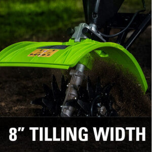 60V 8" Brushless Cultivator, 2.5Ah Battery and Charger Included