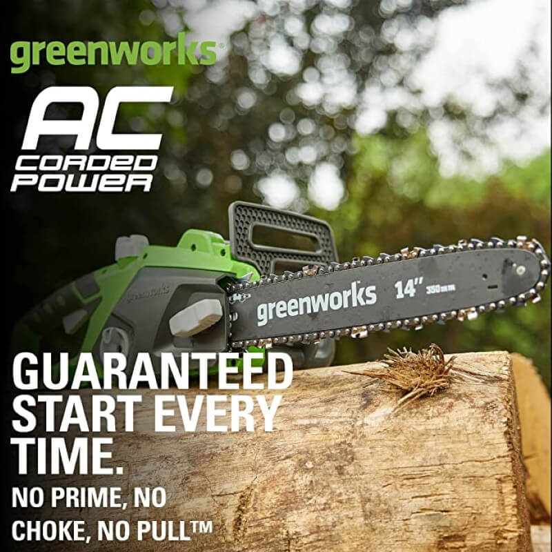 Greenworks 10.5 Amp Corded 14-Inch Chainsaw