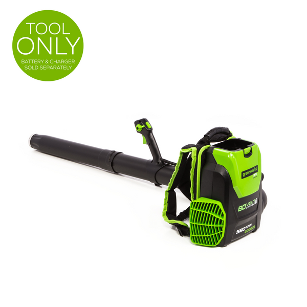 80V 180 MPH - 610 CFM Brushless Backpack Blower (Tool Only