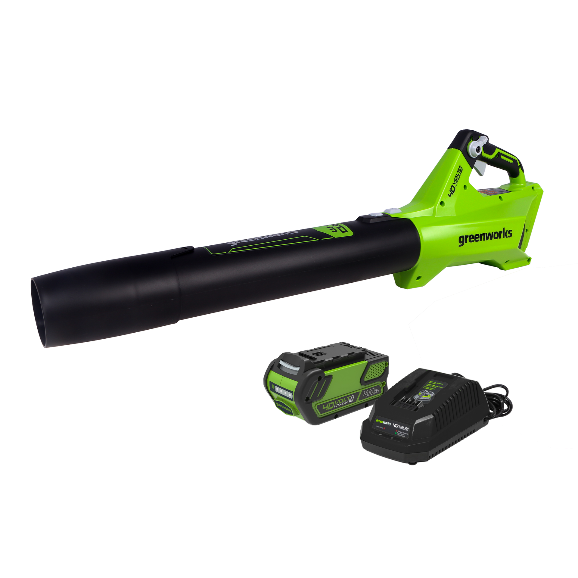 40V 125 MPH - 450 CFM Leaf Blower, 2.0Ah Battery and Charger