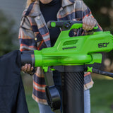 60V 520 CFM Blower / Leaf Vacuum, 4.0Ah Battery and Charger Included