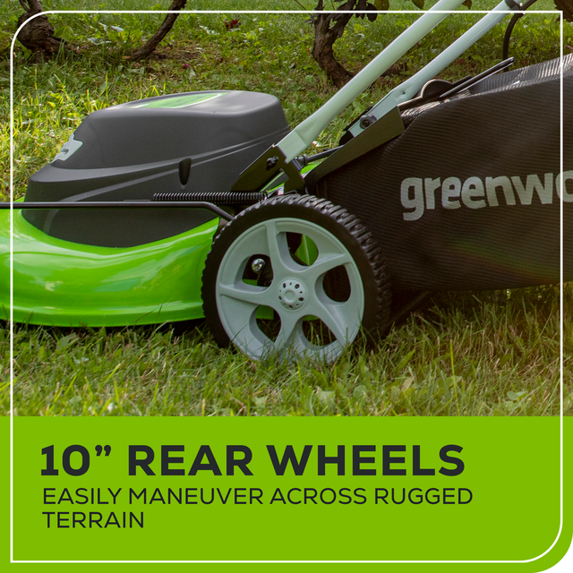 Electric Lawn Mower - 12 Amp 20" Corded Push Mower | Greenworks ...