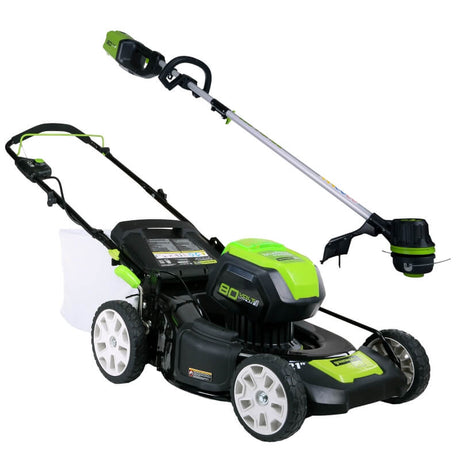 80V 21" Brushless Mower & 80V 16" Brushless String Trimmer Combo Kit, (2)  2.0Ah Batteries and Charger - CK80L410 (Available at Costco)