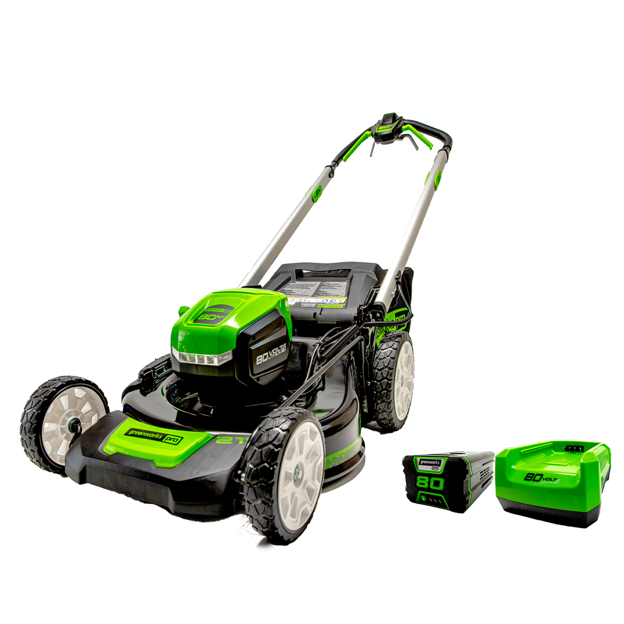 80V 21" Brushless Self-Propelled Lawn Mower, 4.0Ah Battery and Charger Included