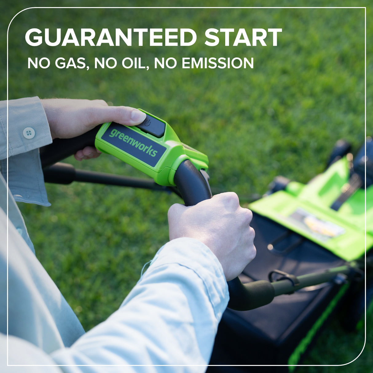 24V 14" Brushless Lawn Mower, 5.0Ah Battery and 65W Type-C Charger Included
