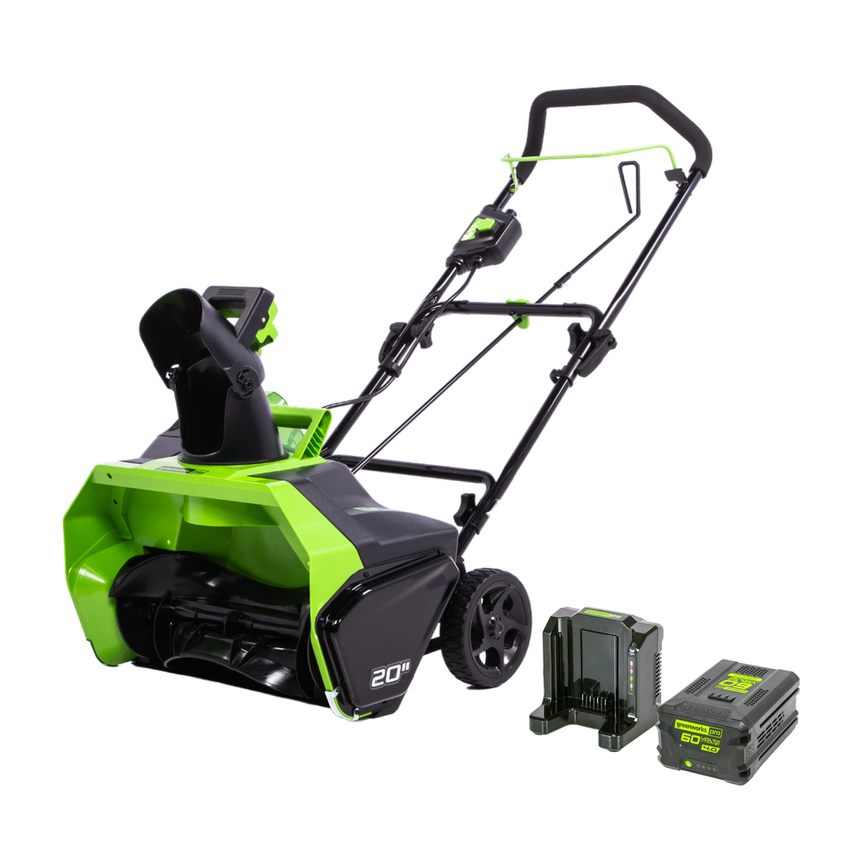60V 20" Brushless Snow Thrower, 4.0Ah Battery and Charger Included