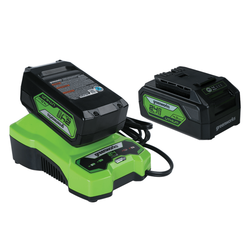 Greenworks 24V Battery Combo Kit with (2) 4Ah USB Batteries and 2 Amp Charger